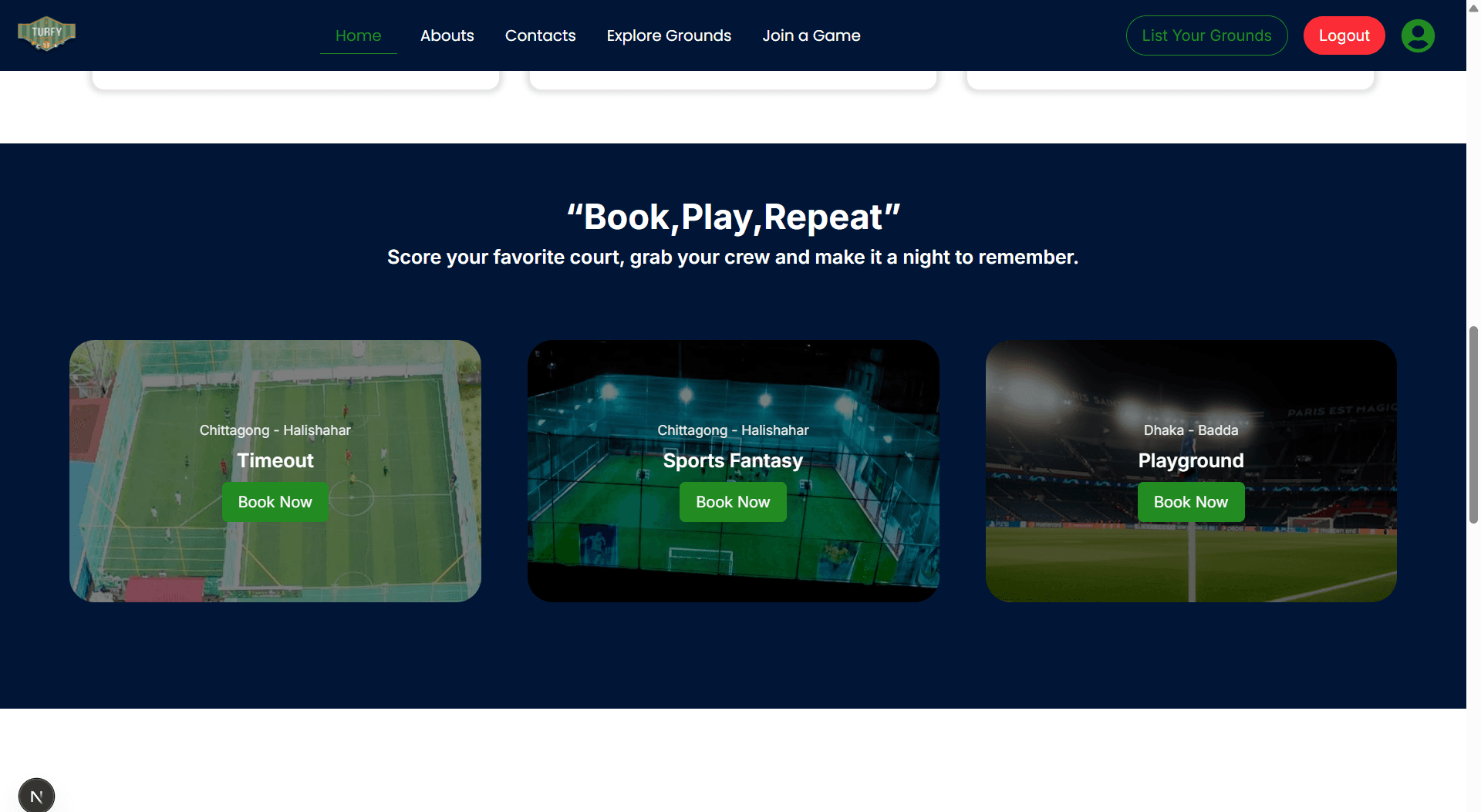 Turf Booking Platform